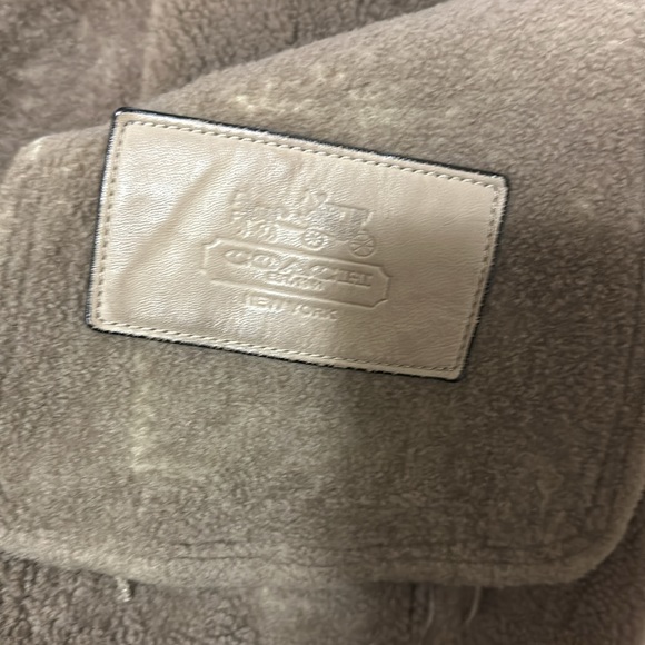 Coach Suede Leather Shearling Jacket size Small - Picture 4 of 7